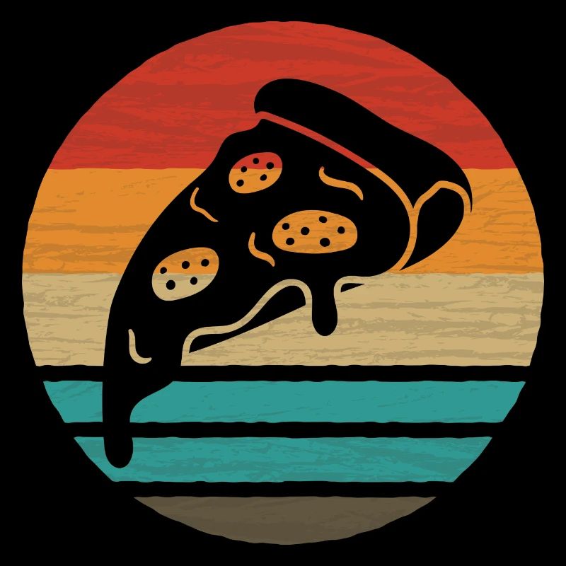 Pizza Slice Retro Style Vintage