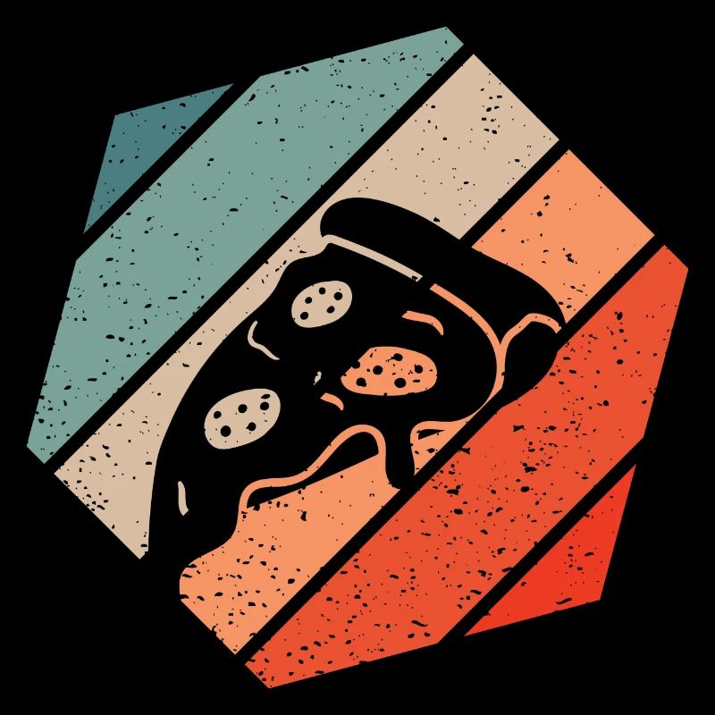 Pizza Slice Retro Style Vintage
