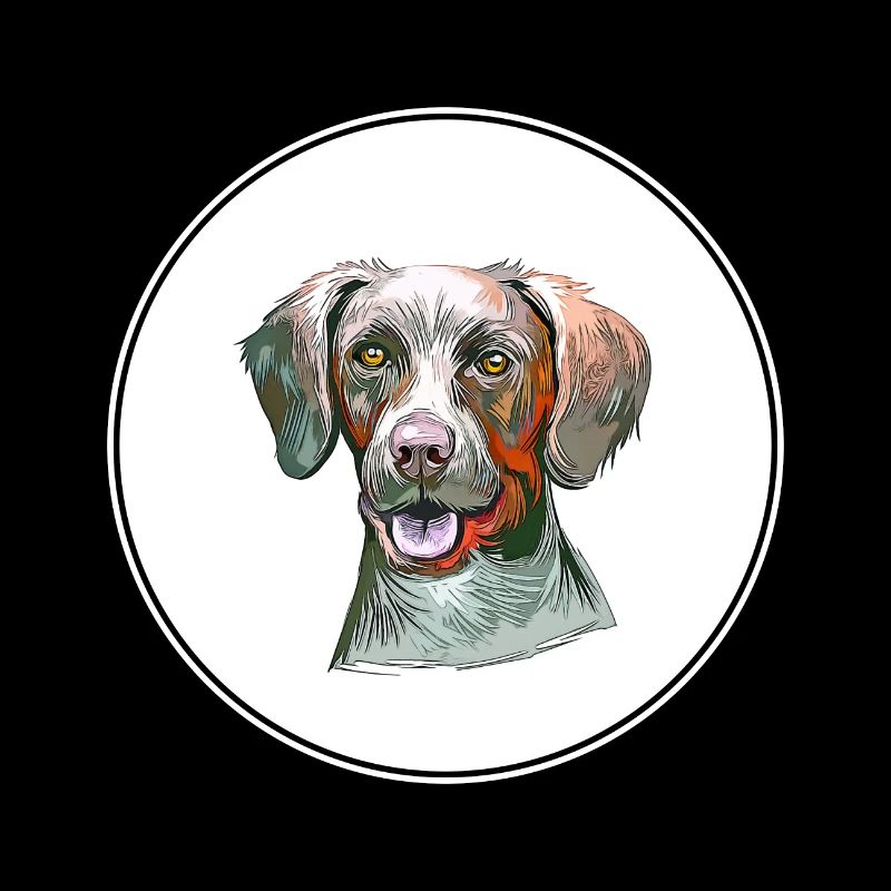 Pointer Dog Aquarelle Sketch Illustration
