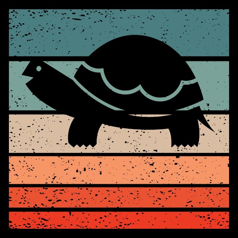 Turtle Retro Style Vintage