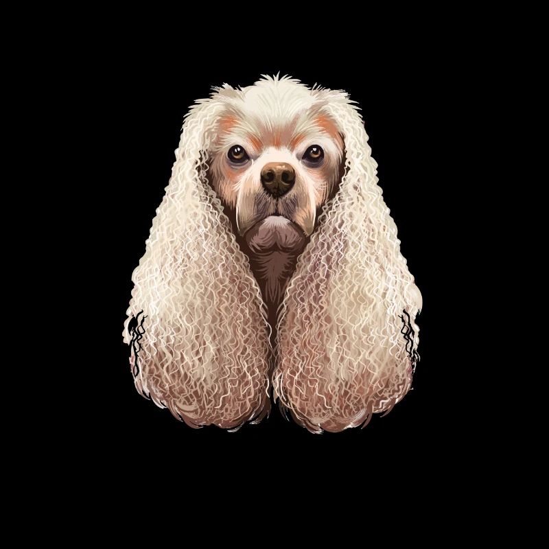 American Cocker Spaniel Dog Aquarelle Illustratio