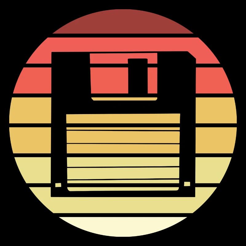 Floppy Retro Style Vintage
