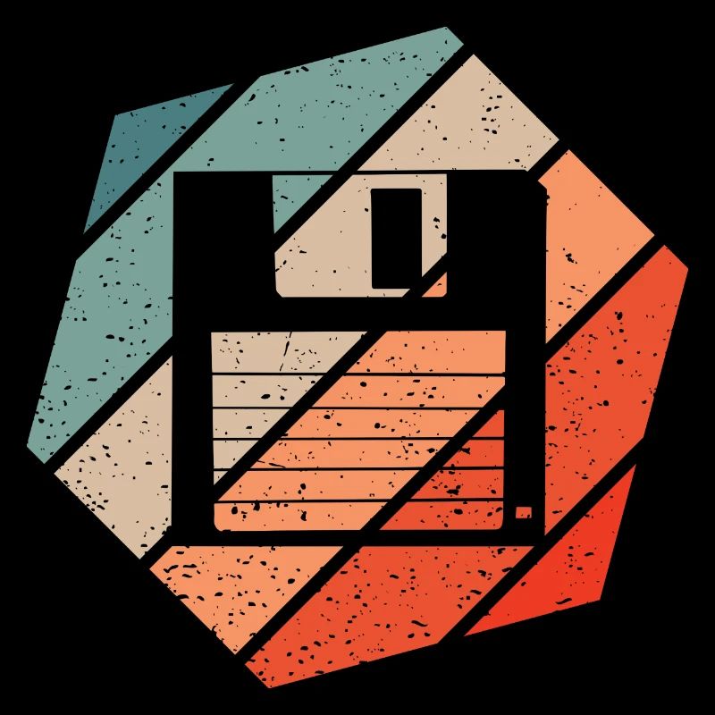 Floppy Retro Style Vintage
