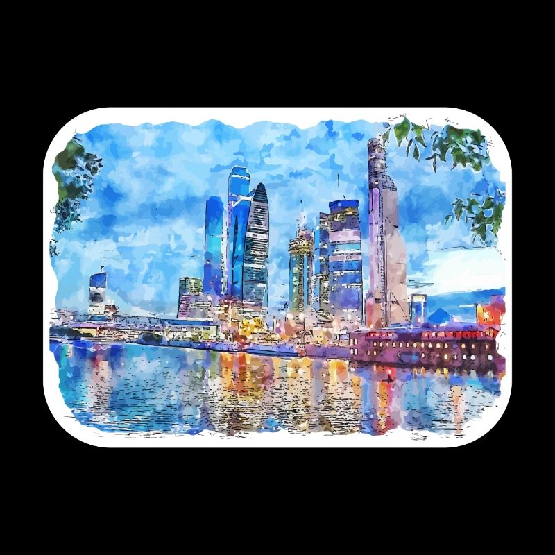 Moscou Russie Aquarelle Esquisse Dessin Dessiné