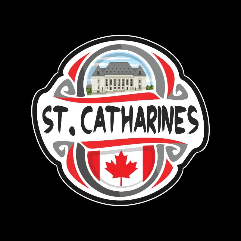 St. Catharines Canada Drapeau Voyage Souvenir Badge S