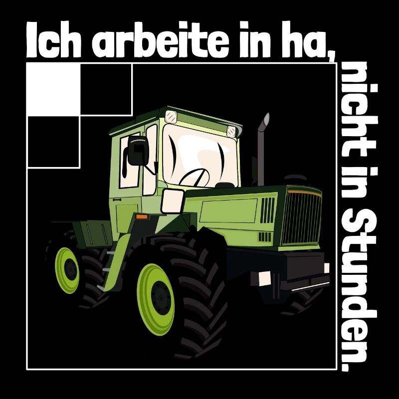 Ich arbeite in Hektar - Lohnarbeit Bauer MB Trac