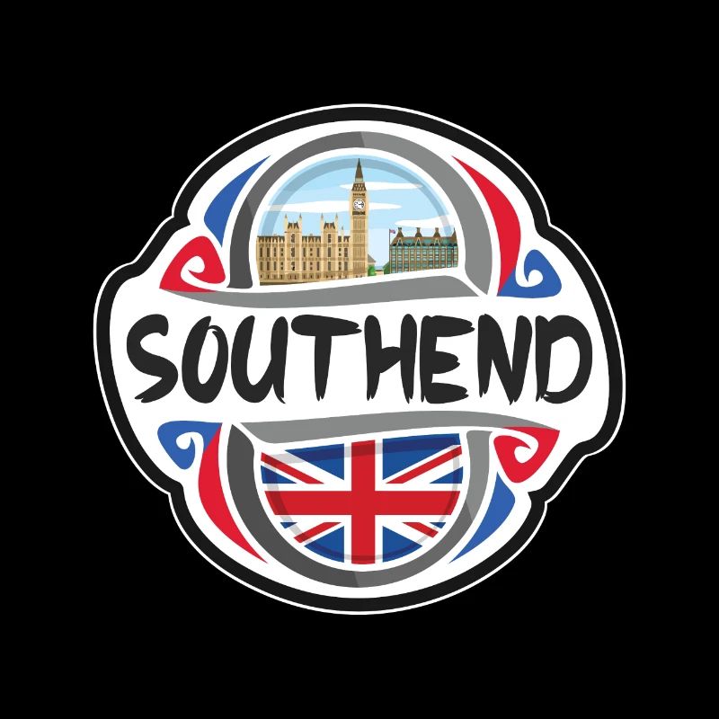 Southend Royaume-Uni Royaume-Uni Drapeau Souvenir de voyage Ba