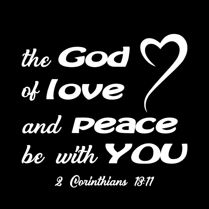 Christliches Design Der Gott der Liebe und des Friedens sei