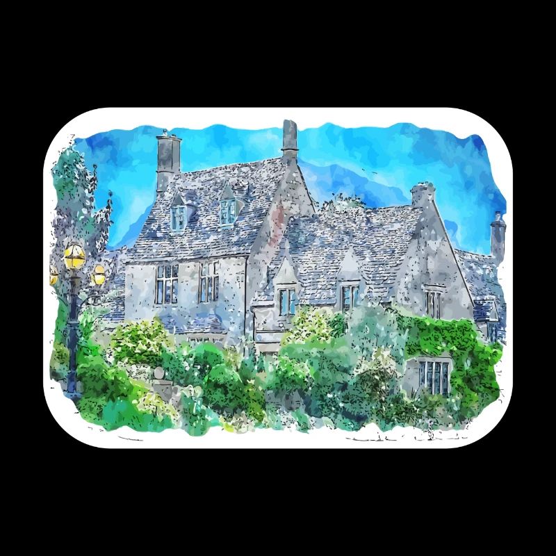 Angleterre Royaume-Uni Aquarelle Dessin Dessin Illustration