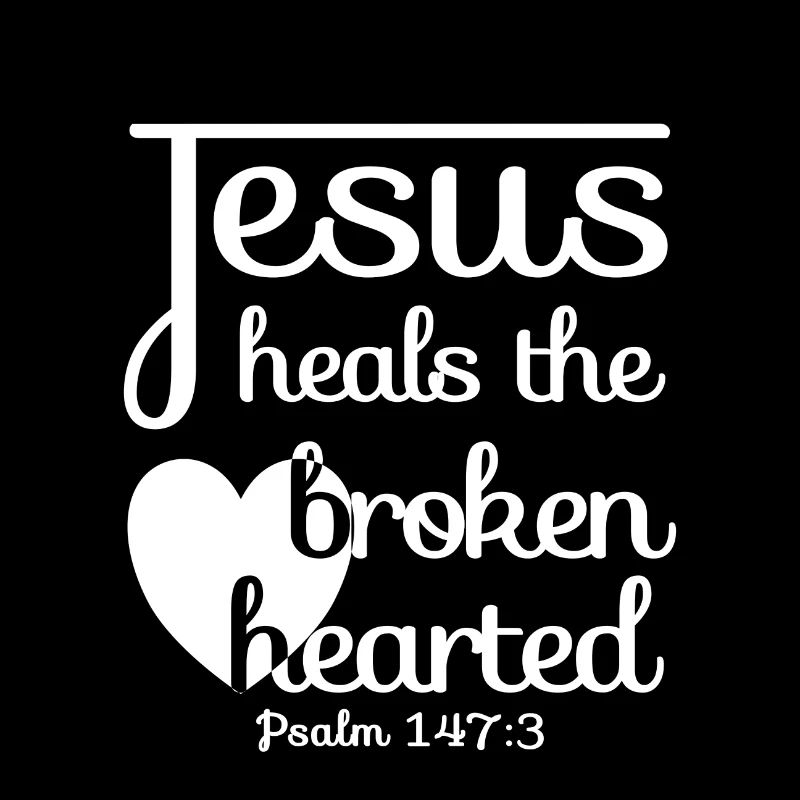 Christian Design Jesus heals the broken hearted