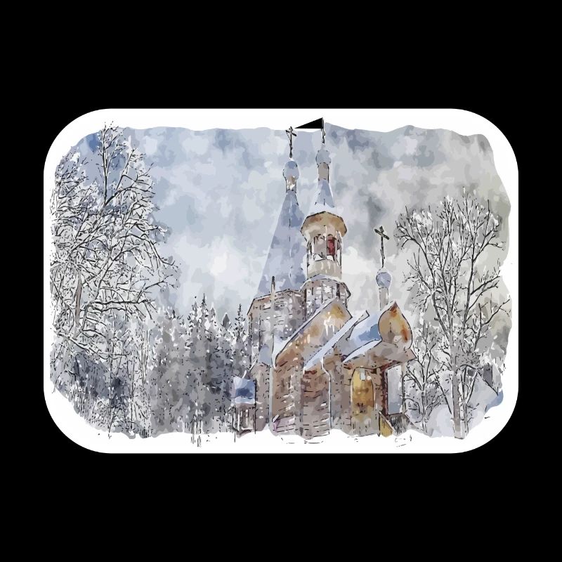 Russie Aquarelle Esquisse Dessinée à la Main Illustration