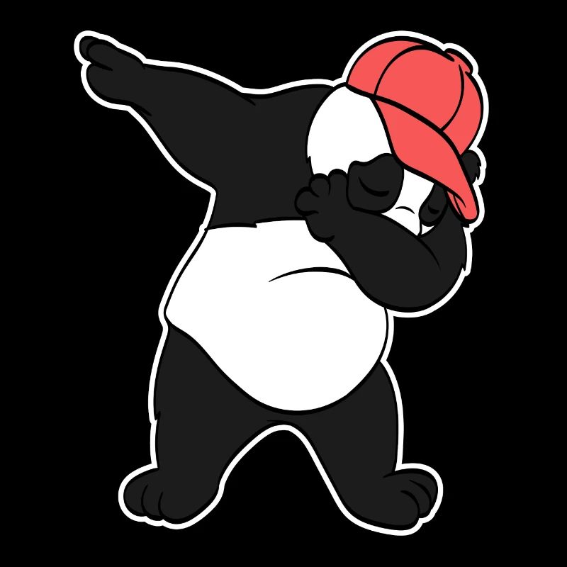 Cute Panda Swagger Dabbing Dab Tee For Animal