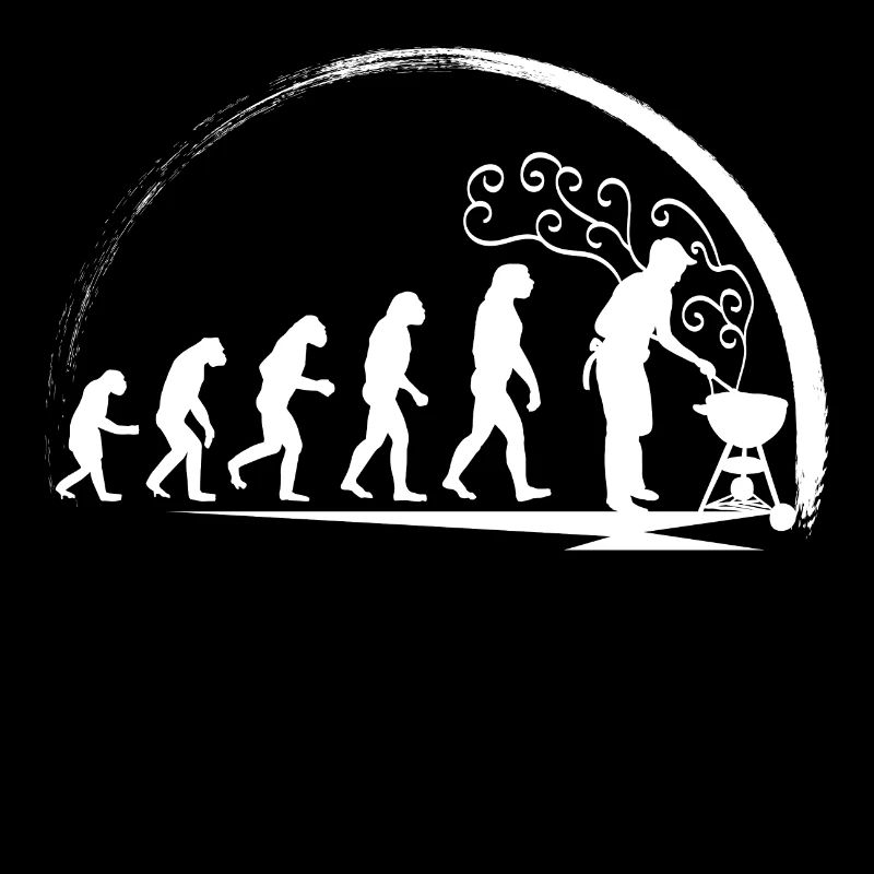 Evolution Grillfather Einzigartiges Grillshirt