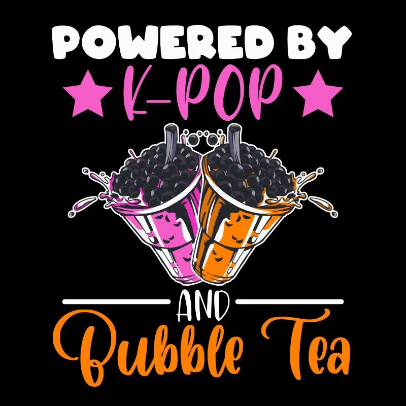 Powered By K-pop And Bubble Tea Simple Music Top