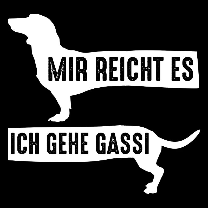 Hund Gassi Dackel