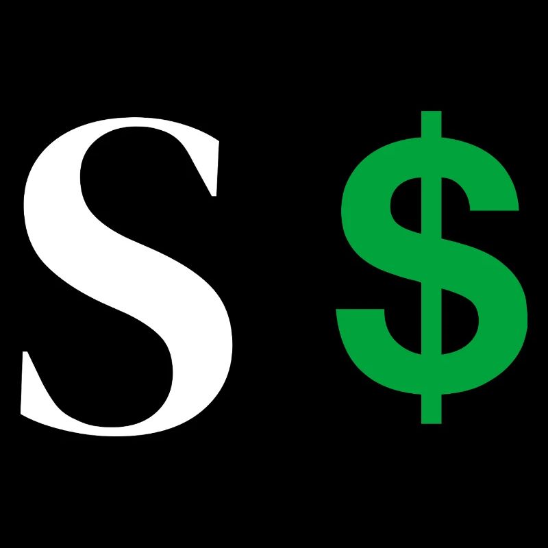 Letter s dollar