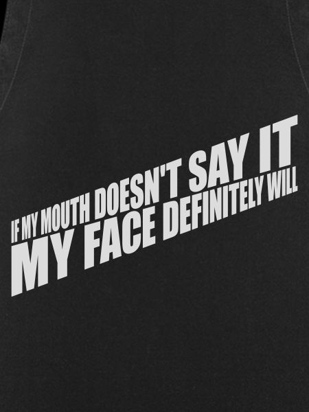 my face definitely will