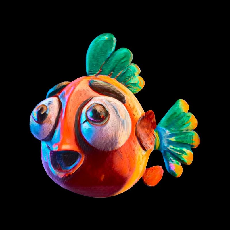 Poisson rouge choquant