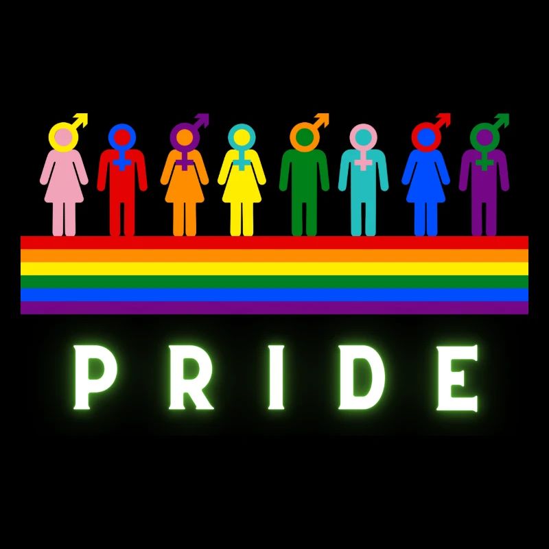 Fierté Rainbow People LGBT Communauté Aimez-vous