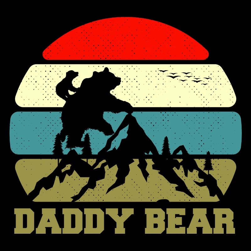 Daddy Bear climb the Mountain in Forest der Bär
