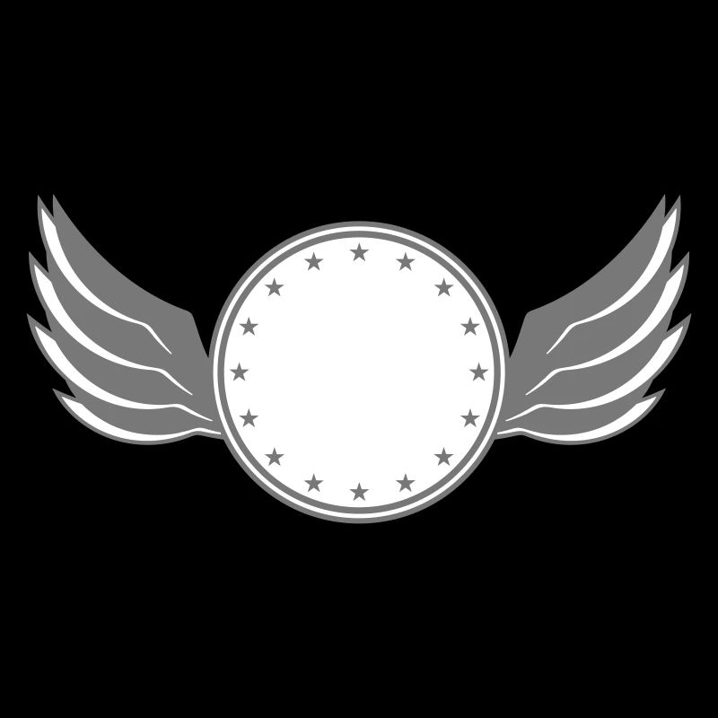 star circle frame round wing ring shield shield