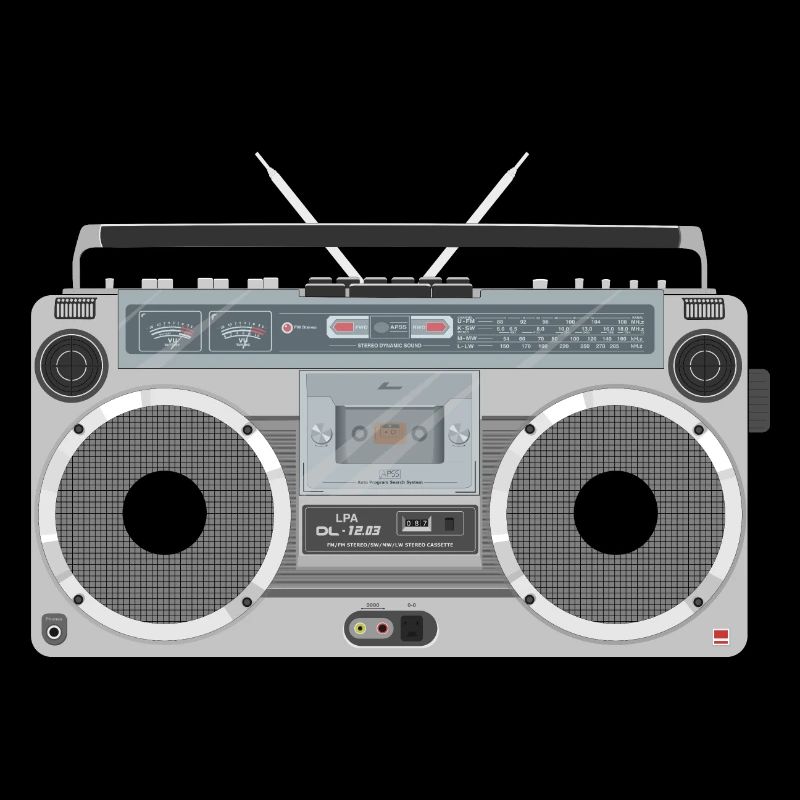 Ghetto blaster rétro