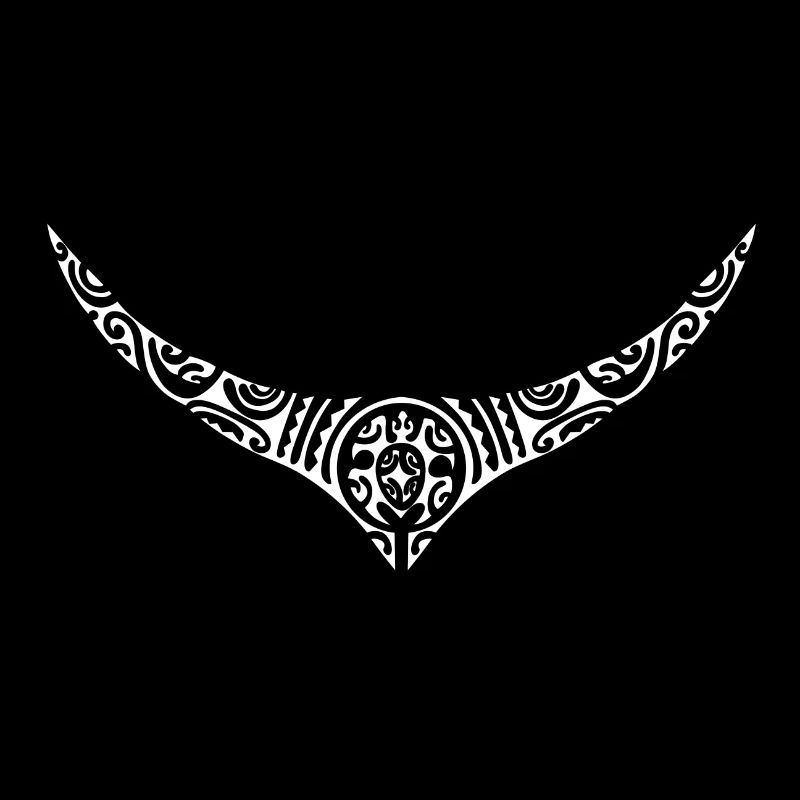 collier maori14 blanc