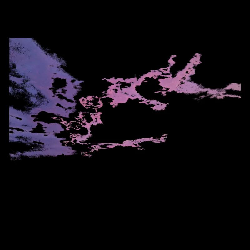 Nuages roses et violets