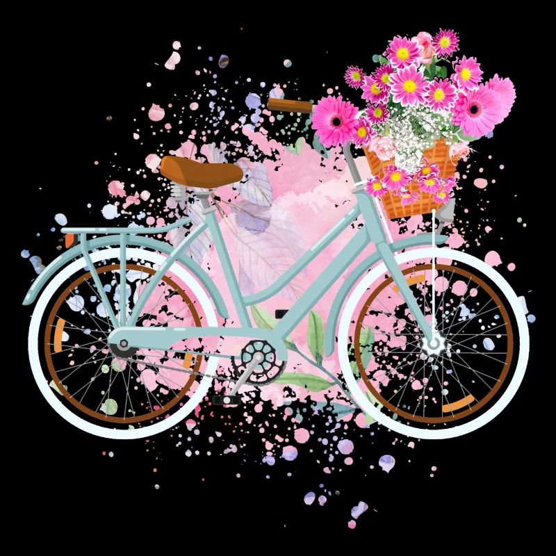 Fleurs Fleurs Dames Vélo Vélo Dames