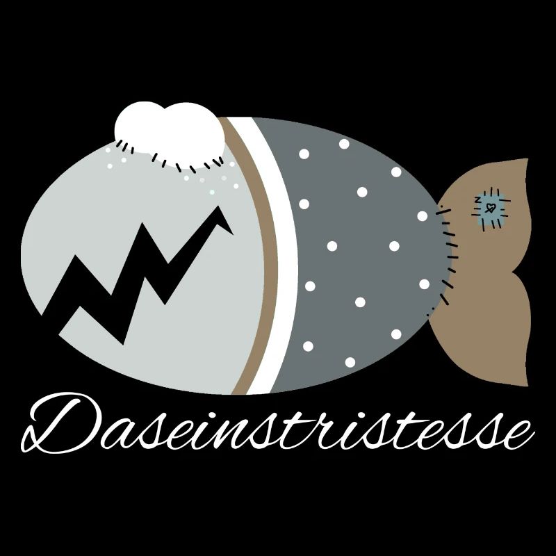 Kuschelfisch Zombiefisch Daseinstristesse Hallowee