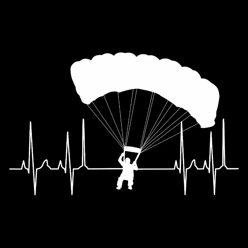 Cardiogramme Parapente Blanc
