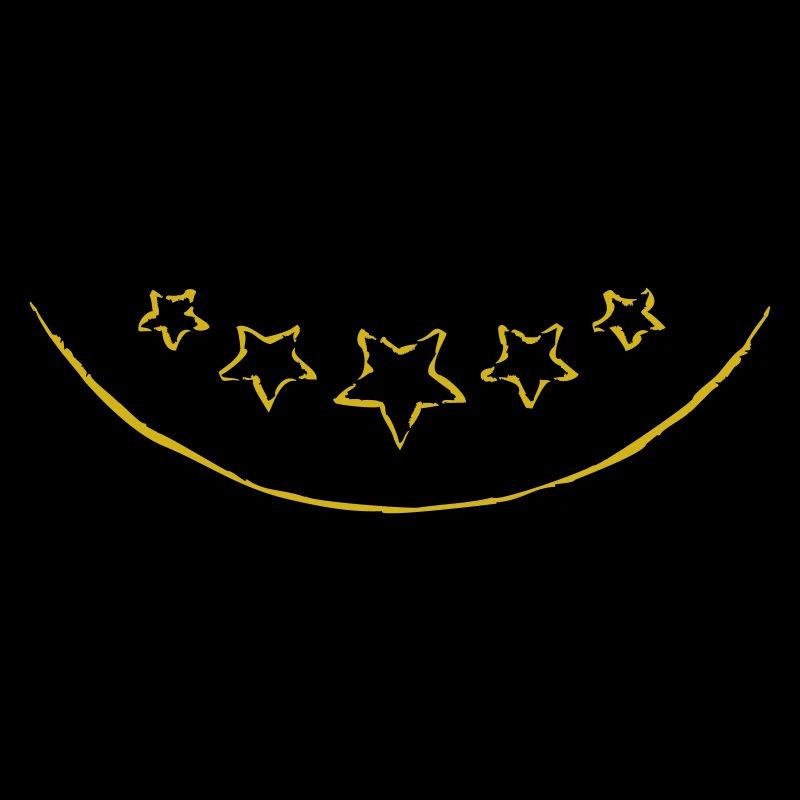 Arc ci-dessous et étoiles | Graphique vectoriel