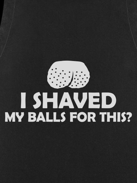 I shaved my balls