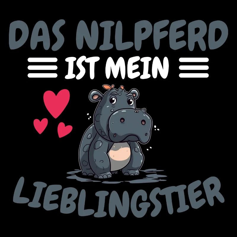 Nilpferd Lieblingstier Afrika Tier Geschenk Hippo