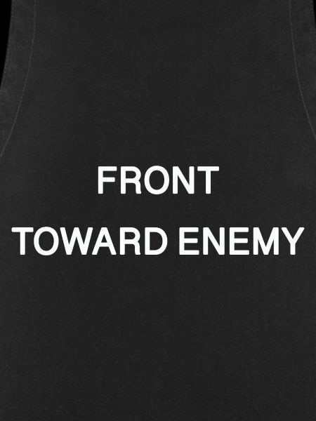 front toward enemy