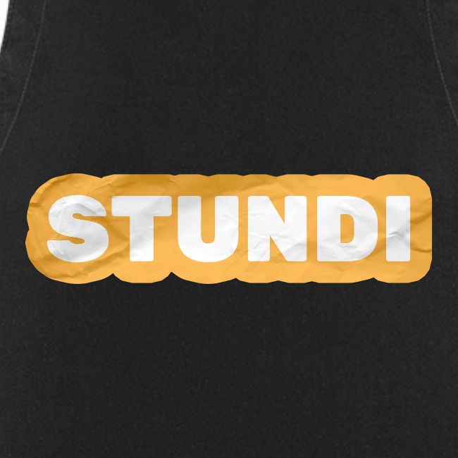STUNDI weiß auf gelb