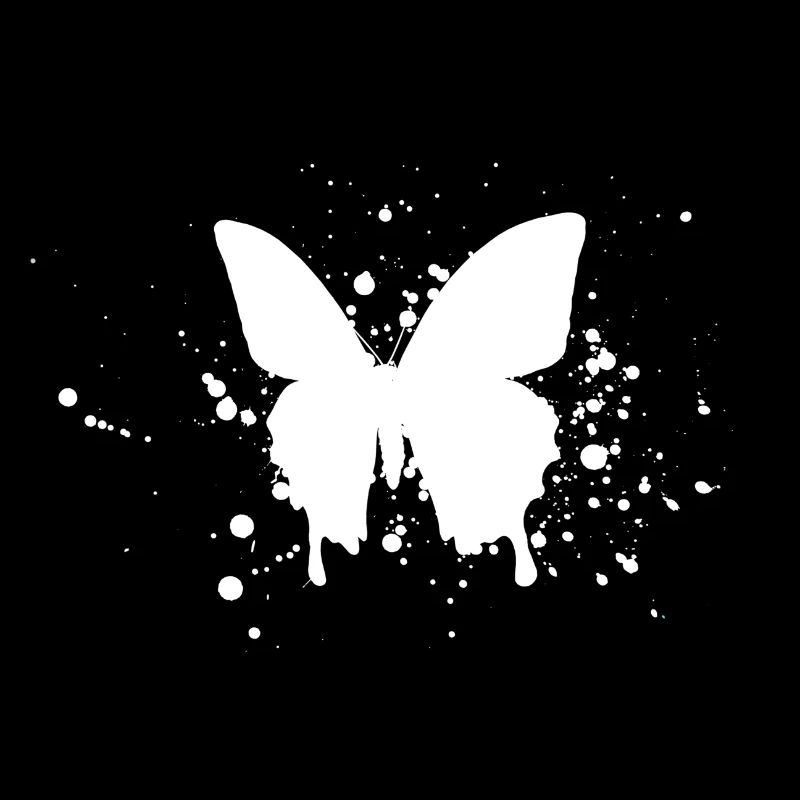 Papillon art silhouette