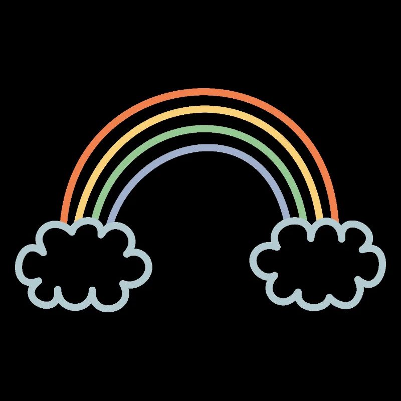 Rainbow dyed