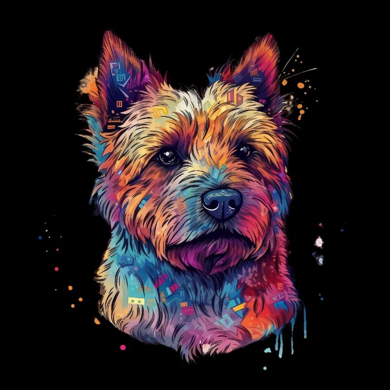 Norwich-terrier coloré