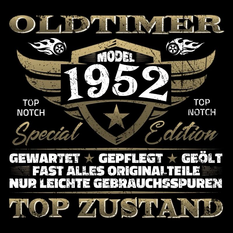 Oldtimer 1952 Baujahr – Vintage Retro Geburtstag