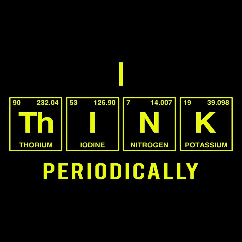 I THINK (periodically) - Funny saying