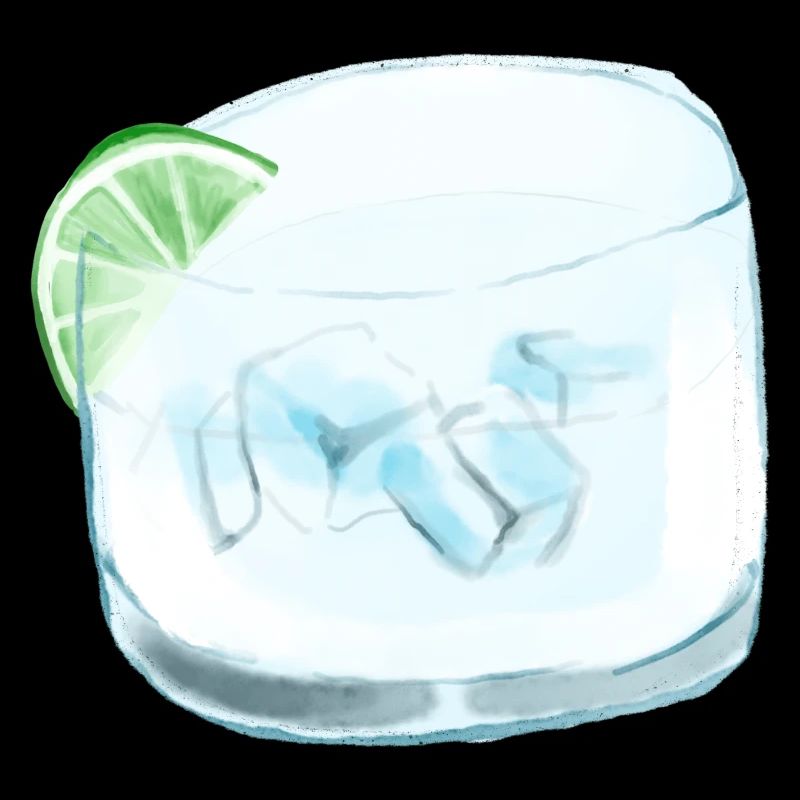 Glaçons verre verre