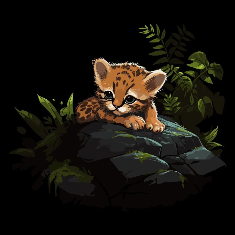 Bébé léopard Chat sauvage