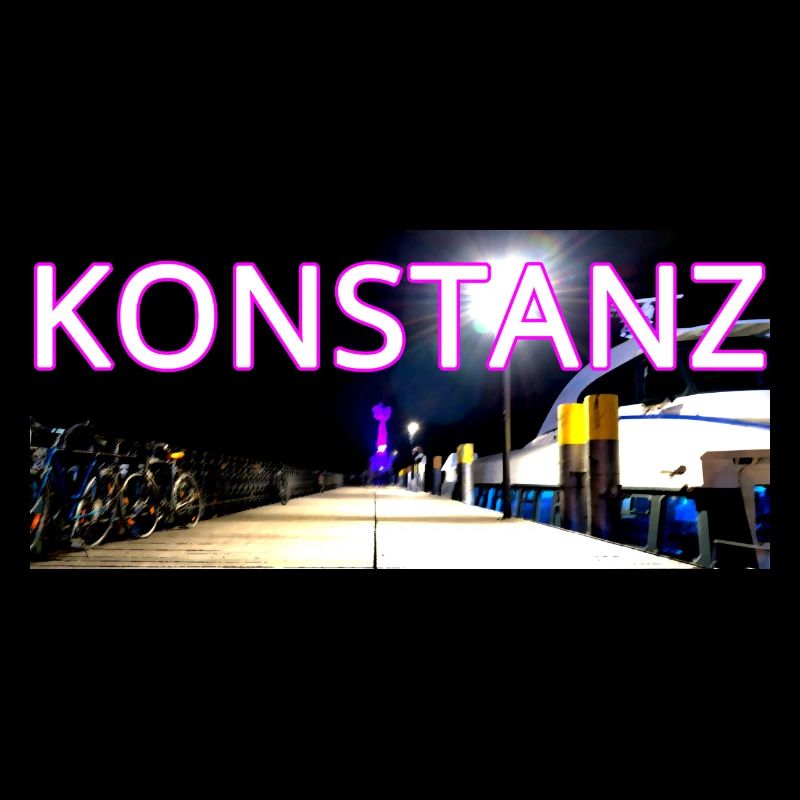 Point de repère de Constance le soir avec Bridge Bicycles