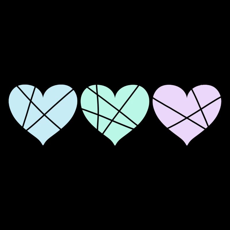 Pastel Hearts