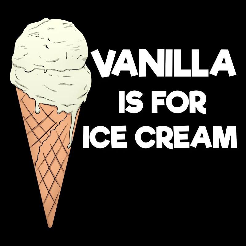 La vanille est pour la crème glacée Vanille Eiscreme