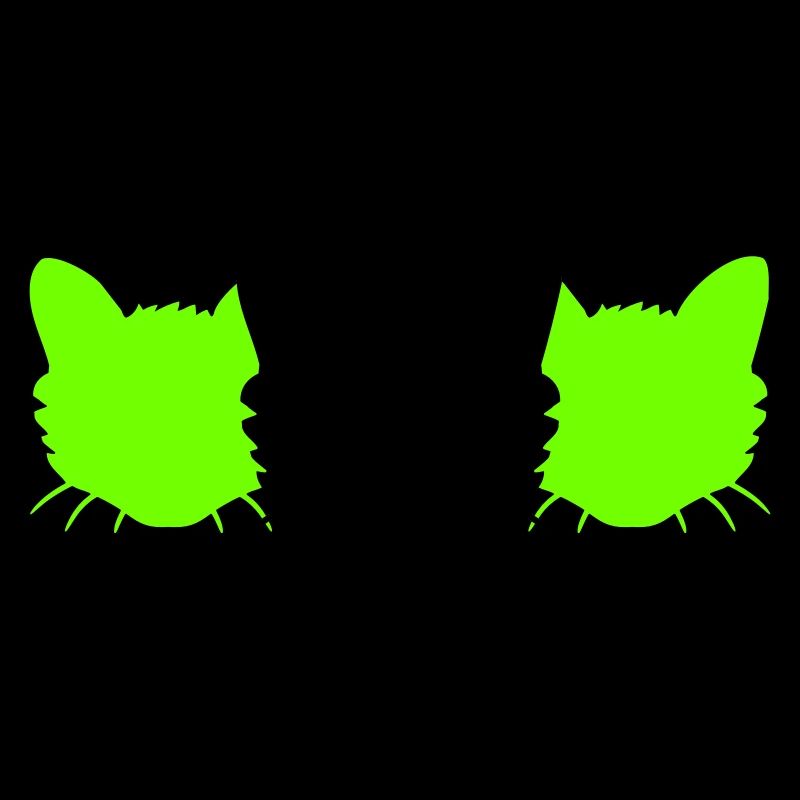 3 Chats Silhouettes Trois Amis Equipe Chefs d’équipe