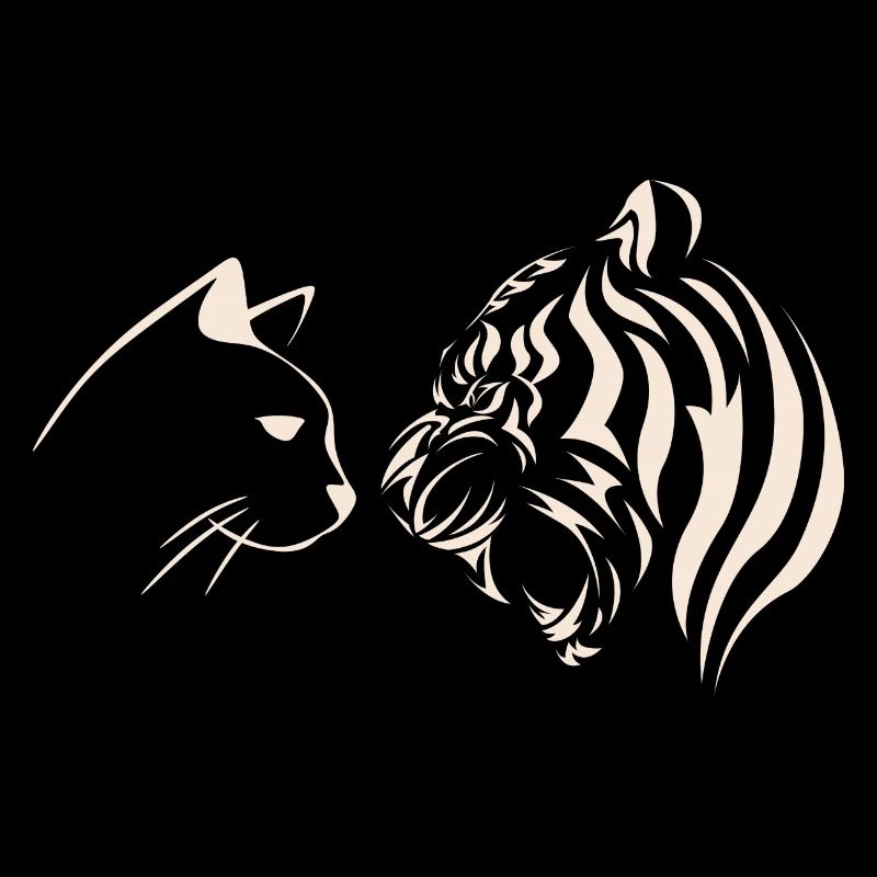 cat vs tiger
