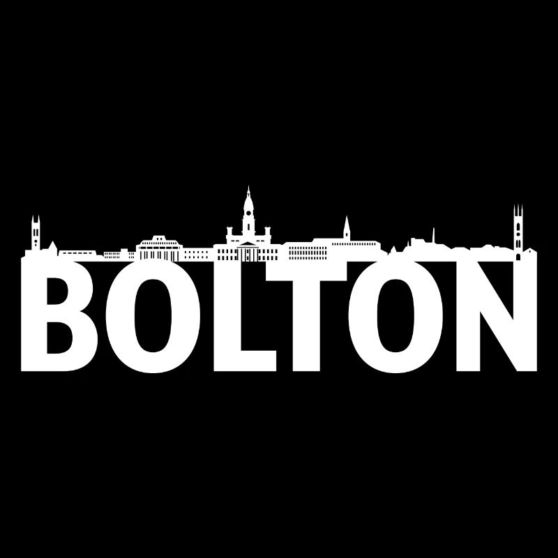 Bolton Angleterre Skyline cadeau idée UK