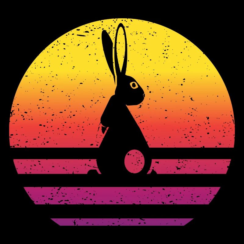 Lapin Rétro Style Vintage